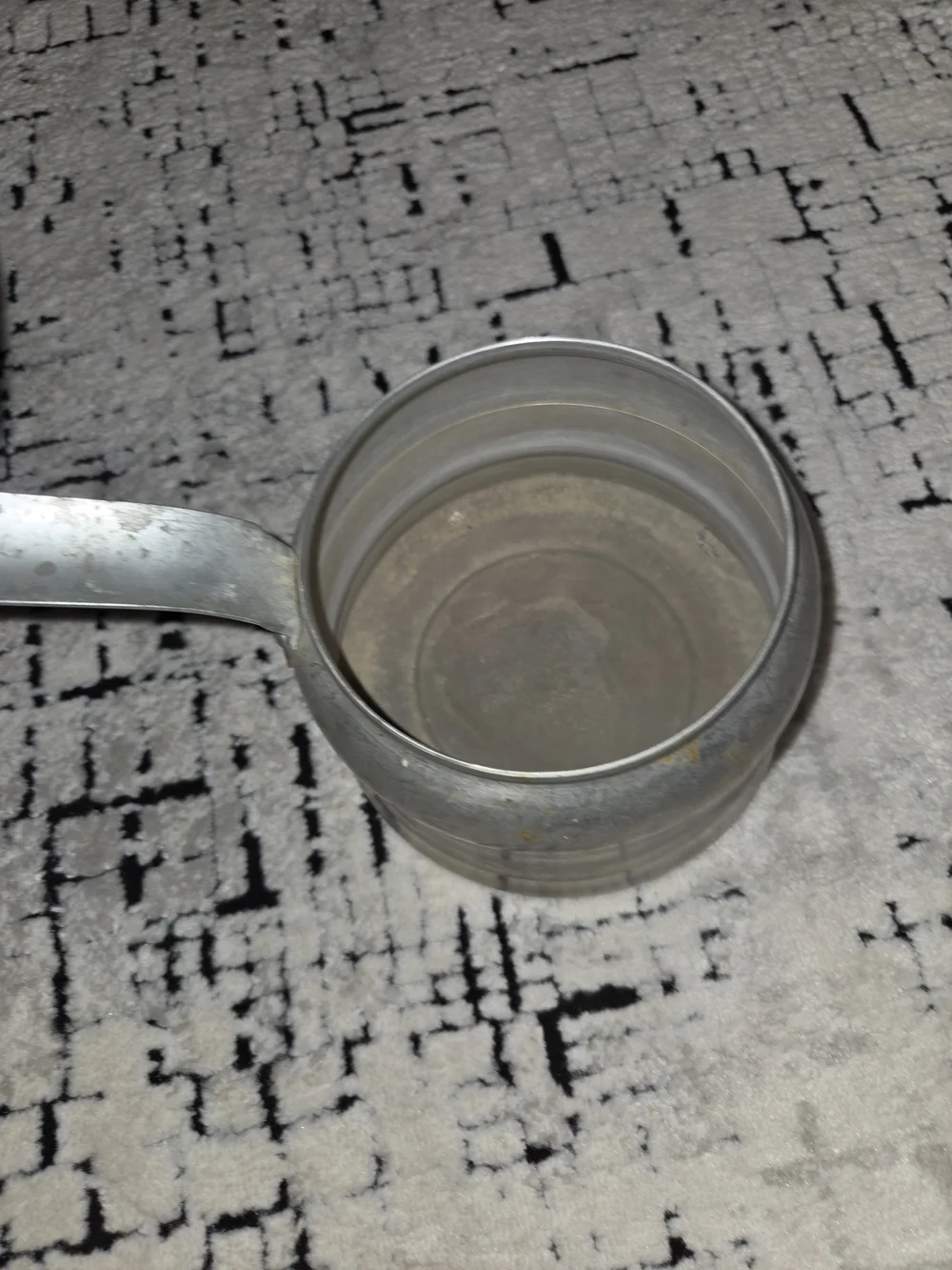 Aluminum Double Boiler Saucepan with Lid - Silver Vintage Usa
